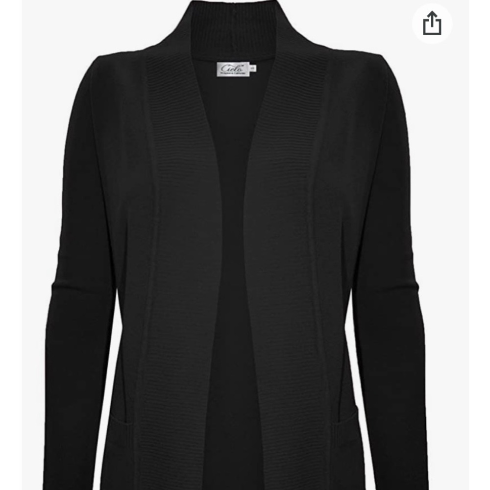 Nice, soft, simple black cardigan